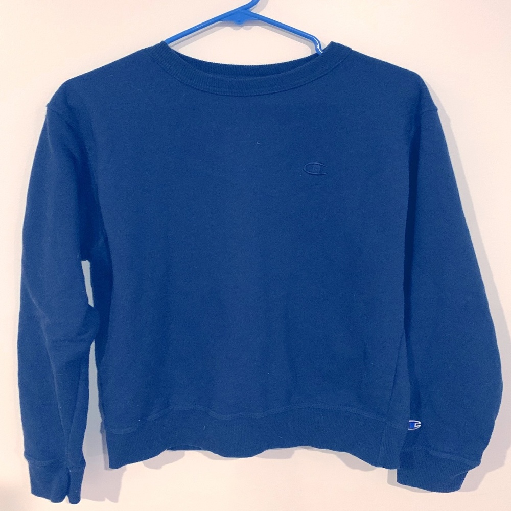 Champion Crewneck Navy Blue Small
